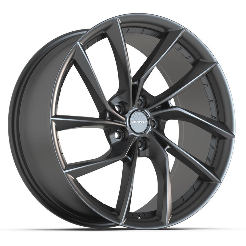 DEFIANT DF06 20x9 5x120 35et Dark Satin Charcoal Wheel