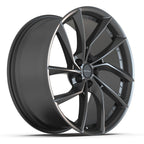DEFIANT DF06 20x9 5x120 35et Dark Satin Charcoal Wheel - View 3