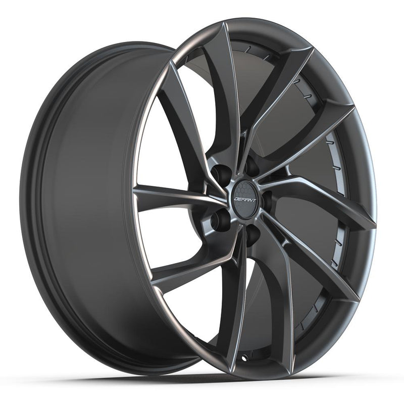 DEFIANT DF06 20x9 5x120 35et Dark Satin Charcoal Wheel - View 3