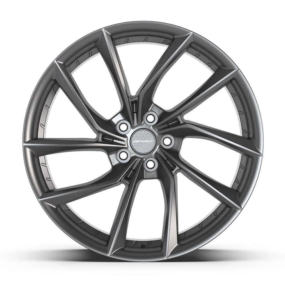 DEFIANT DF06 20x10 5x120 35et Dark Satin Charcoal Wheel - View 2
