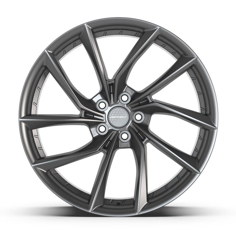 DEFIANT DF06 20x10 5x120 35et Dark Satin Charcoal Wheel - View 2