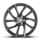 DEFIANT DF06 20x10 5x114.3 35et Dark Satin Charcoal Wheel - View 2