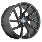 DEFIANT DF06 20x10 5x114.3 35et Dark Satin Charcoal Wheel