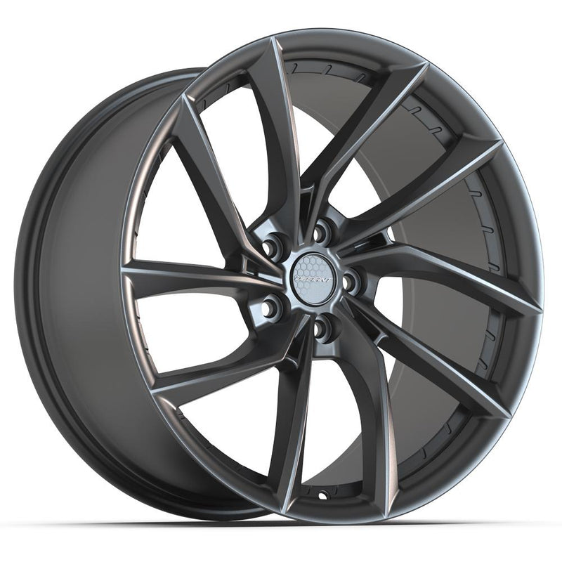 DEFIANT DF06 20x10 5x114.3 35et Dark Satin Charcoal Wheel