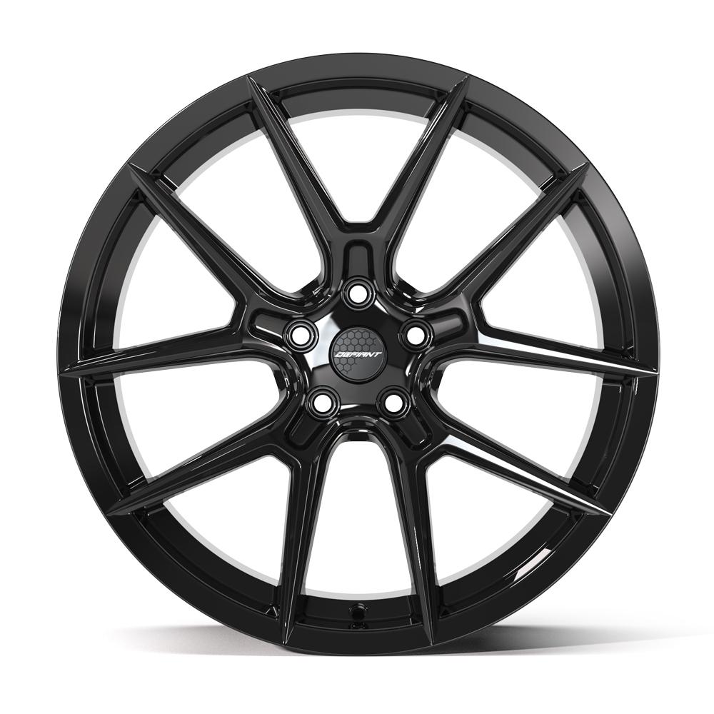 DEFIANT DF08 20x9 5x114.3 35et Gloss Black Wheel - View 2