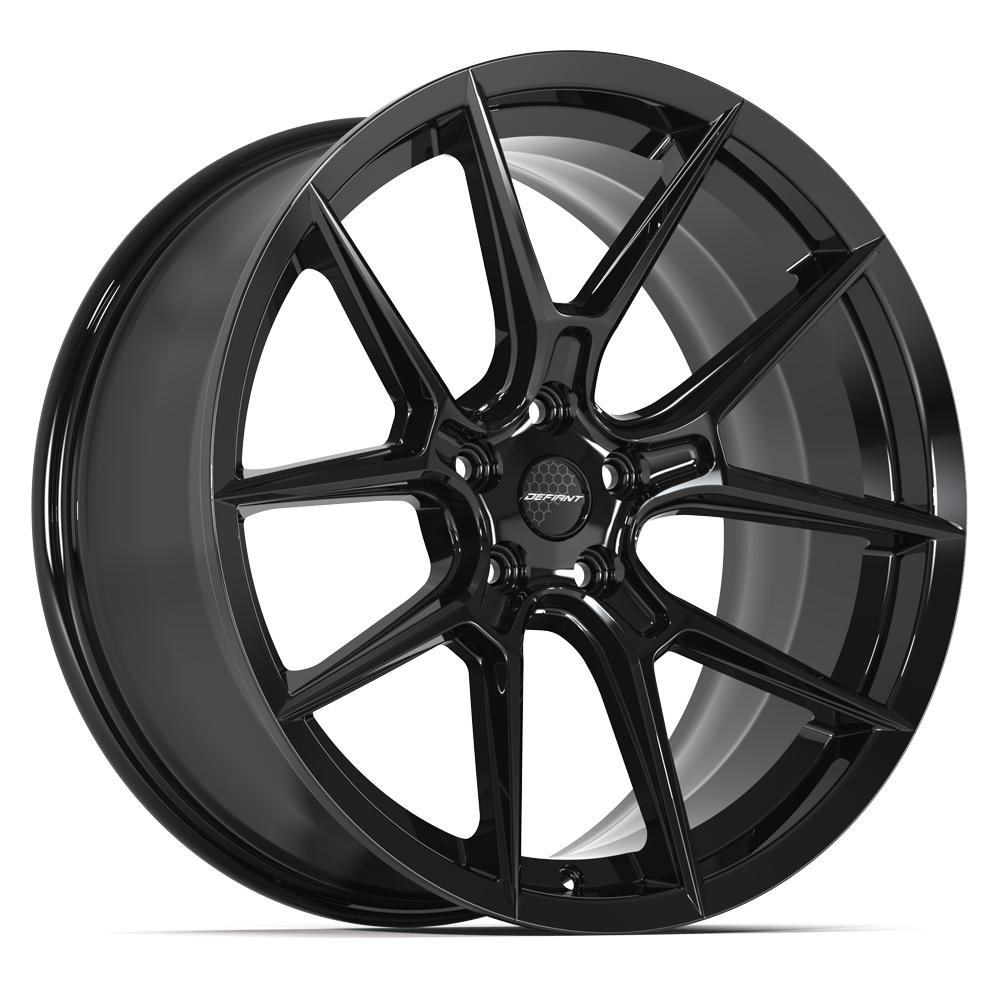 DEFIANT DF08 20x9 5x114.3 35et Gloss Black Wheel - View 3