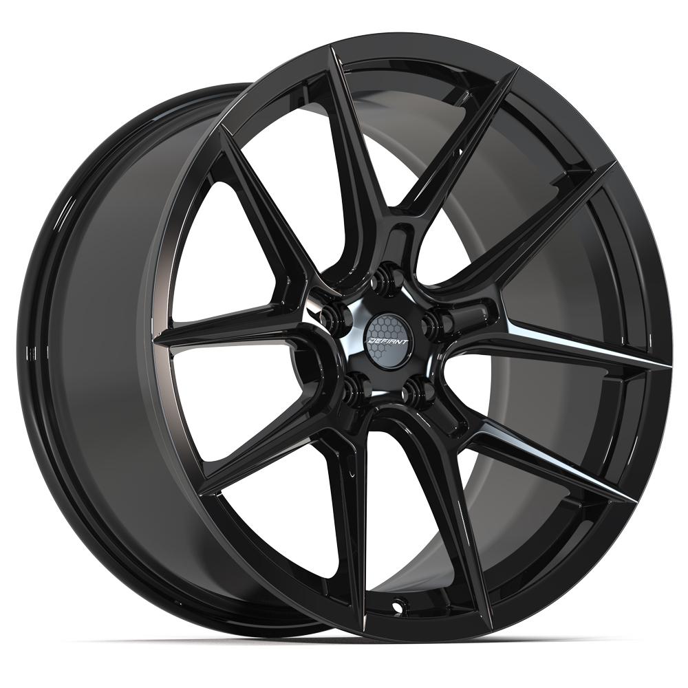 DEFIANT DF08 20x10 5x114.3 38et Gloss Black Wheel - View 3