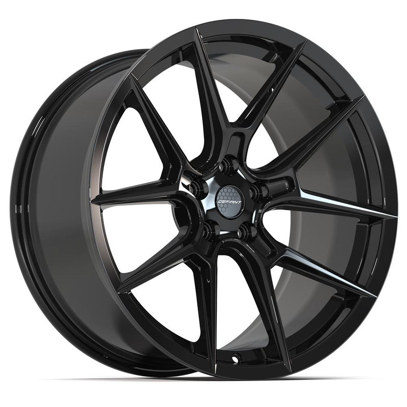DEFIANT DF08 20x10 5x114.3 38et Gloss Black Wheel - View 3