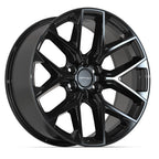 DEFIANT DF17A 22x9 6x139.7 18et Gloss Black Wheel - View 3