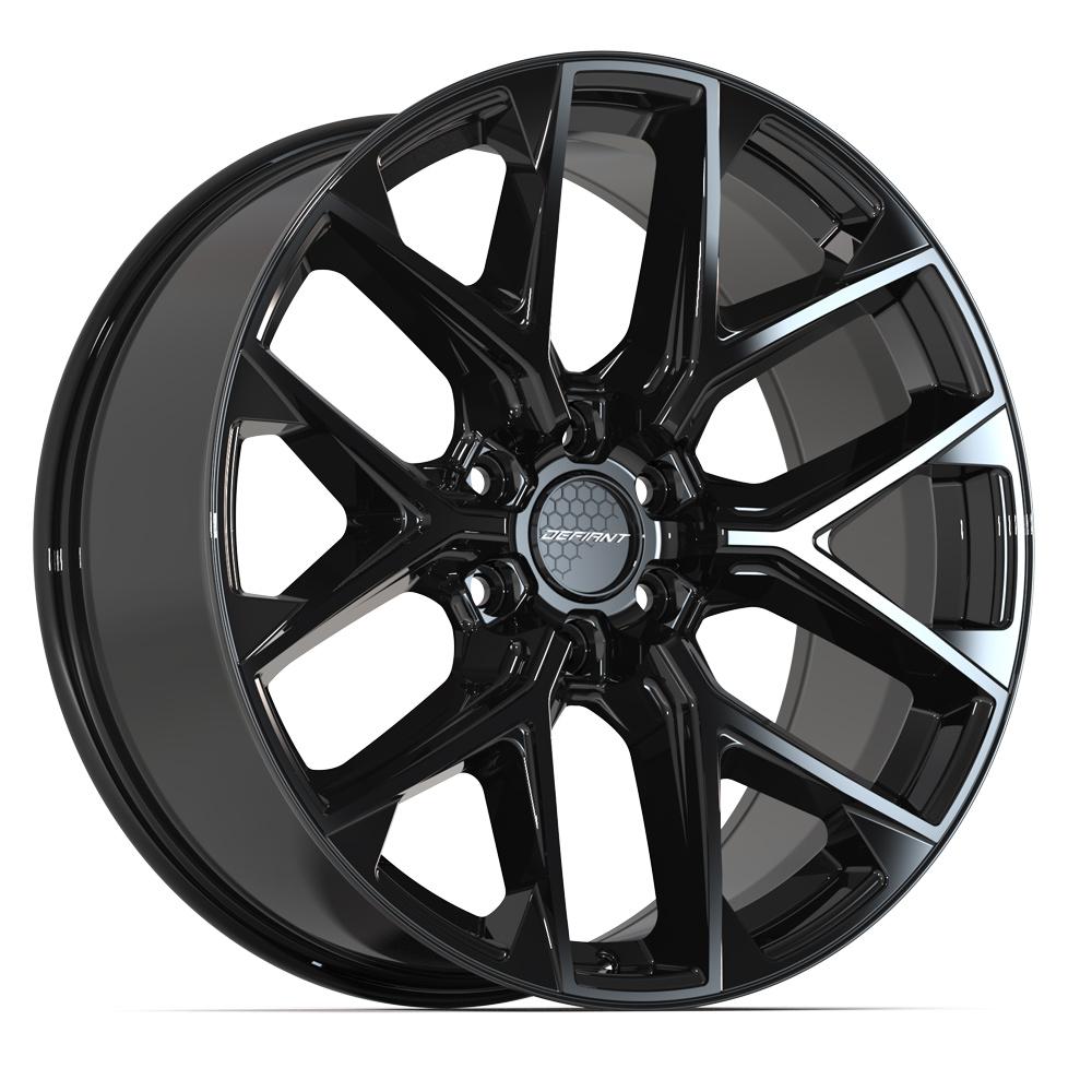 DEFIANT DF17A 22x9 6x139.7 18et Gloss Black Wheel - View 3
