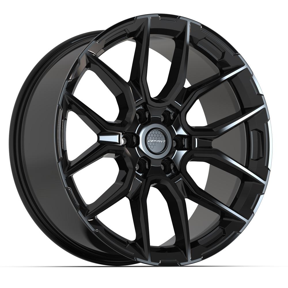 DEFIANT DF18A 22x9 6x139.7 18et Gloss Black Wheel - View 3
