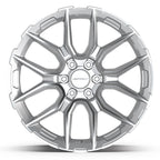 DEFIANT DF18A 22x9 6x139.7 18et Gloss Silver Machined Wheel - View 2