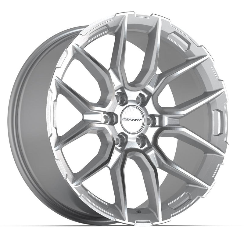 DEFIANT DF18A 22x9 6x139.7 18et Gloss Silver Machined Wheel - View 3