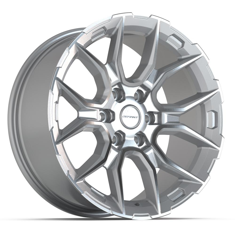 DEFIANT DF18B 20x9 6x139.7 18et Gloss Silver Machined Wheel - View 3