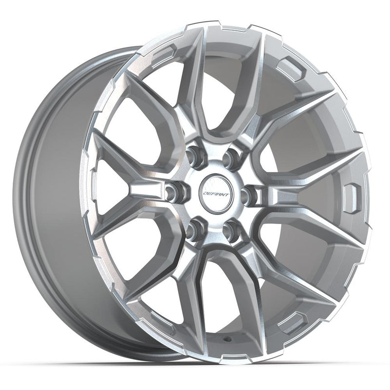 DEFIANT DF18B 20x9 6x139.7 18et Gloss Silver Machined Wheel - View 3