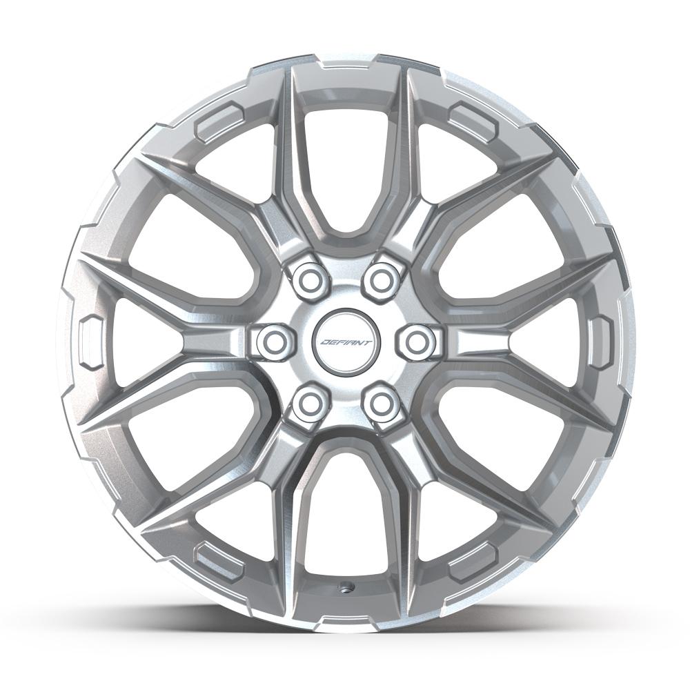 DEFIANT DF18C 20x9 6x135 18et Gloss Silver Machined Wheel - View 2