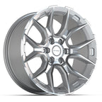 DEFIANT DF18C 20x9 6x135 18et Gloss Silver Machined Wheel - View 3