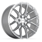 DEFIANT DF18C 22x9 6x135 18et Gloss Silver Machined Wheel - View 3