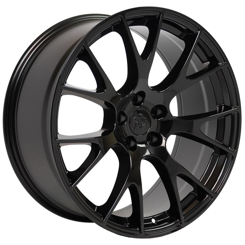 OE Wheels DG15 20x9 5x115 18et Gloss Black Wheel - View 3