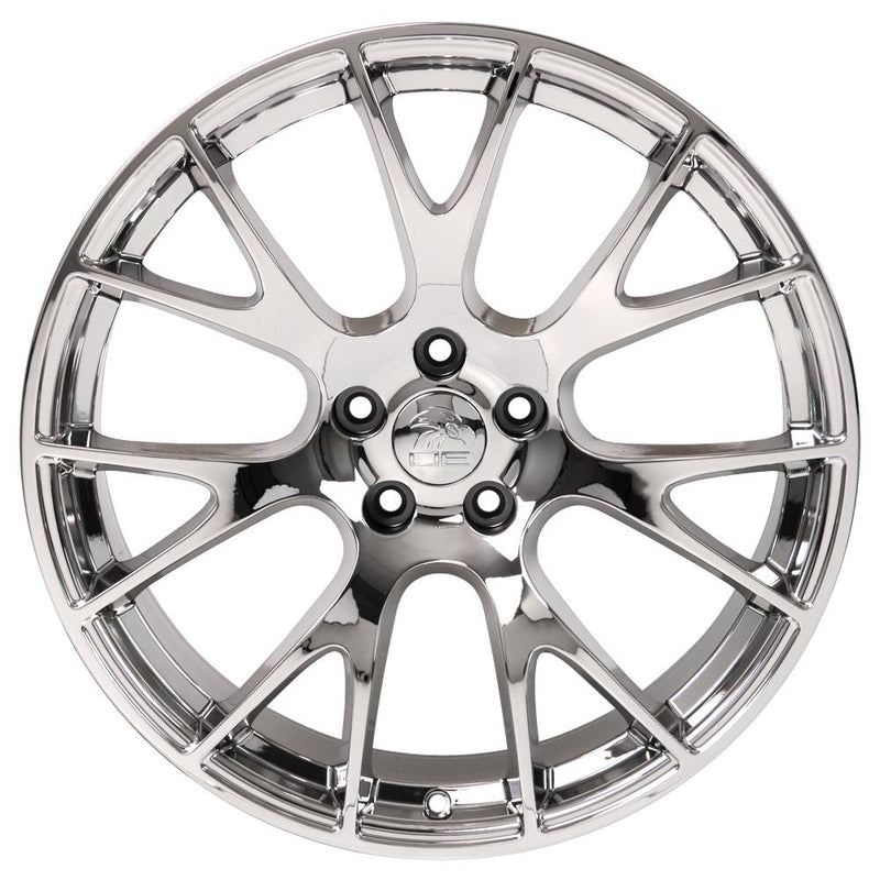 OE Wheels DG15 20x9 5x115 18et Chrome Wheel - View 3