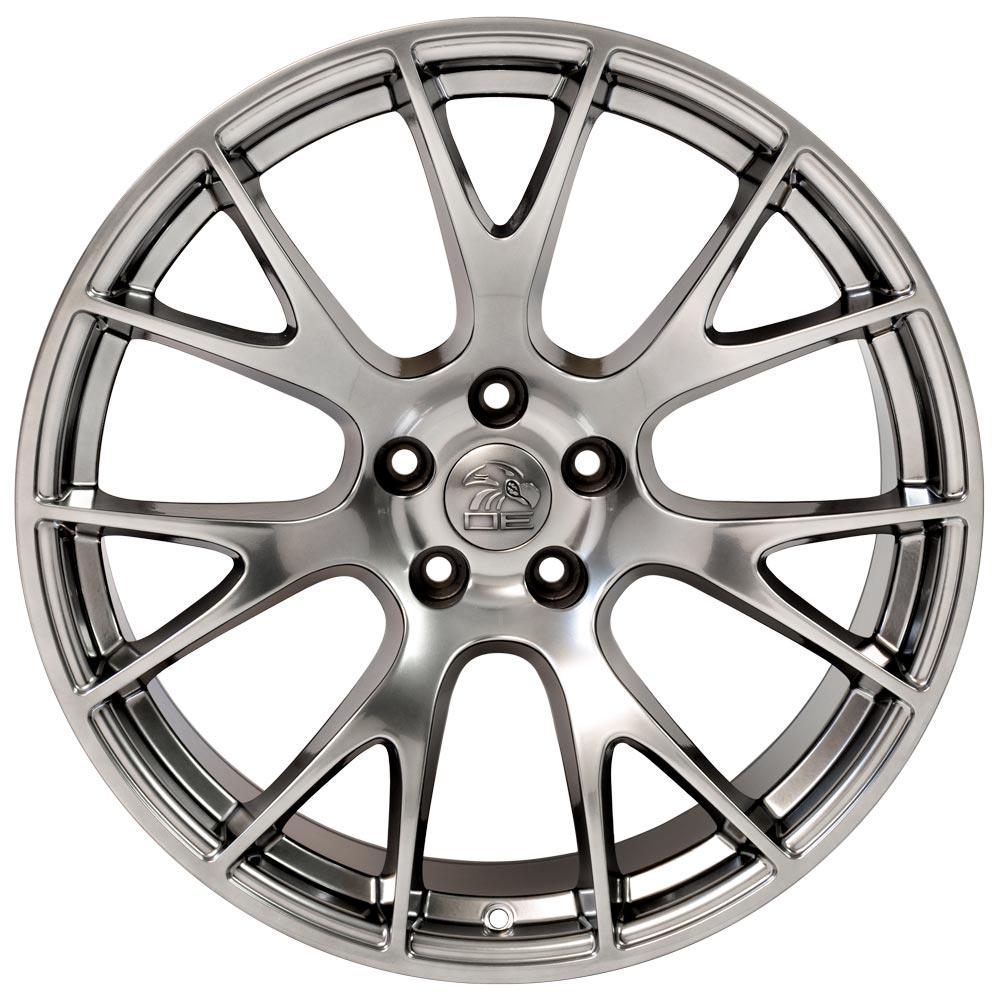 OE Wheels DG15 20x10 5x115 18et Gloss Hyper Black Wheel - View 2
