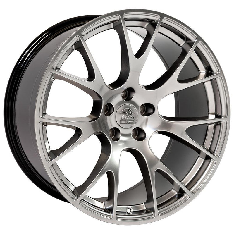 OE Wheels DG15 20x10 5x115 18et Gloss Hyper Black Wheel - View 3