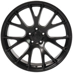 OE Wheels DG15 22x9 5x115 18et Satin Black Wheel - View 2