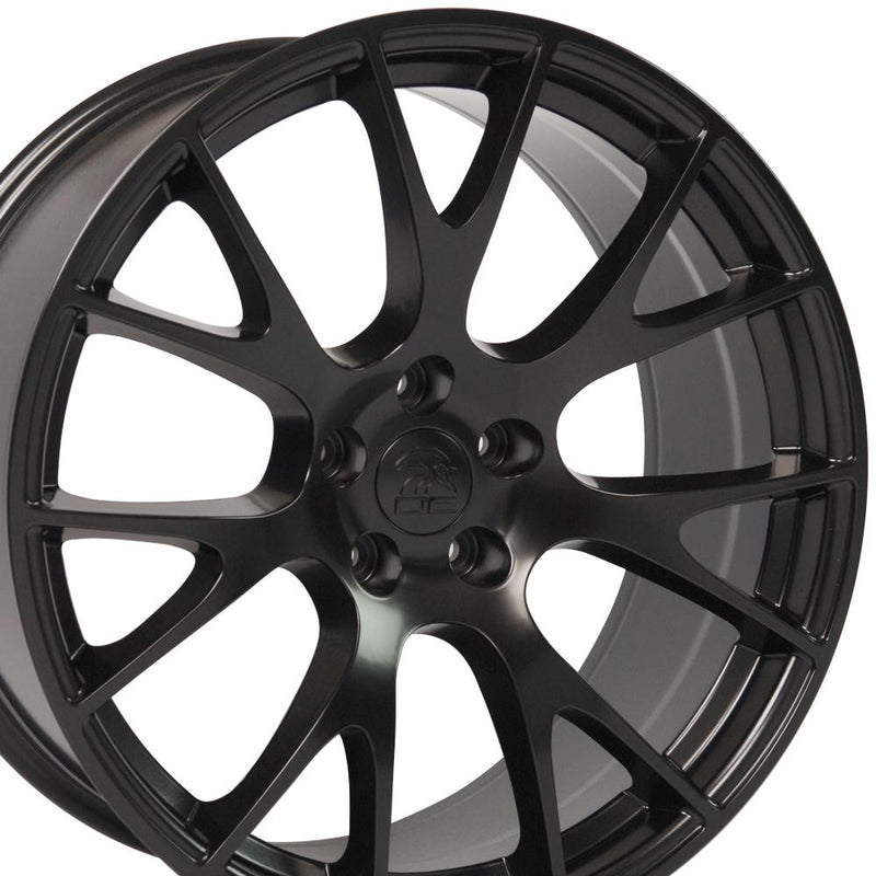 OE Wheels DG15 22x9 5x115 18et Satin Black Wheel