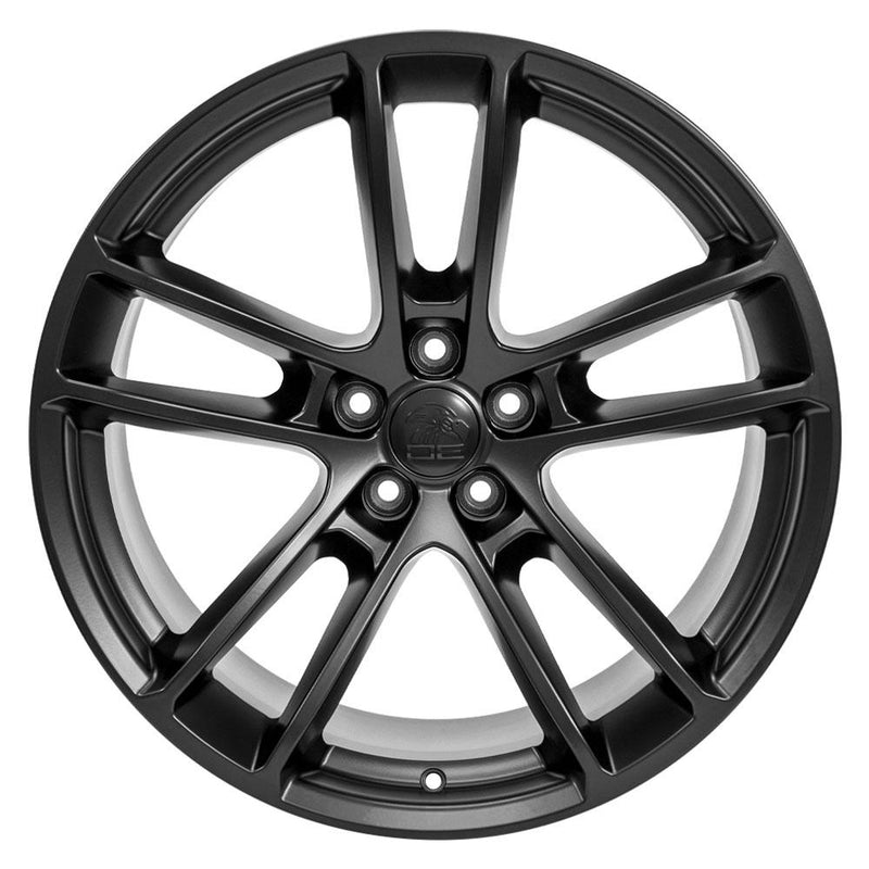OE Wheels DG23 20x10 5x115 18et Satin Black Wheel - View 2