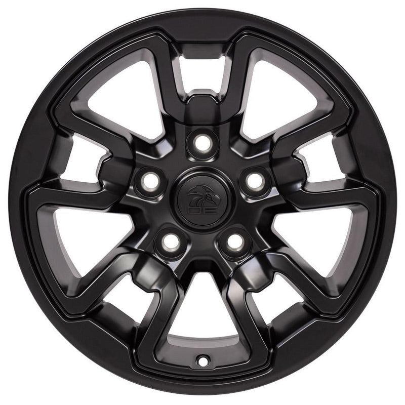 OE Wheels DG55 17x8 5x139.7 18et Satin Black Wheel - View 2