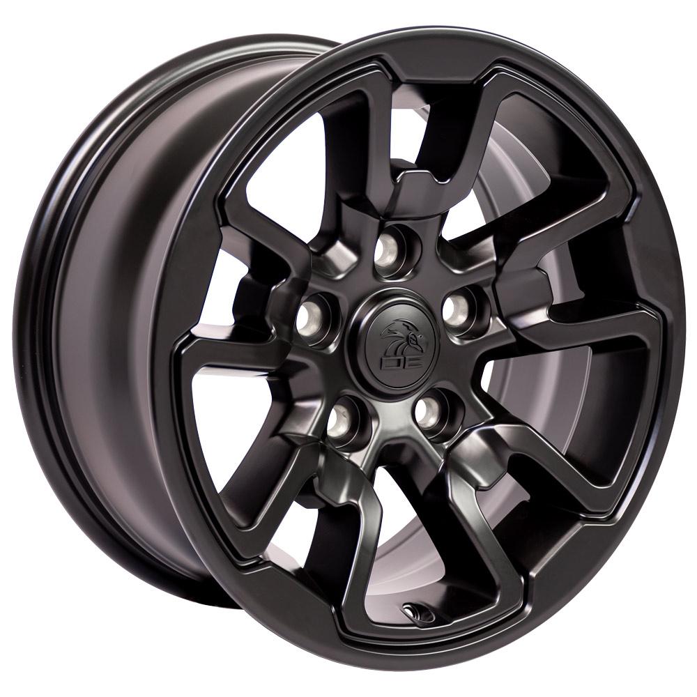 OE Wheels DG55 17x8 5x139.7 18et Satin Black Wheel - View 3