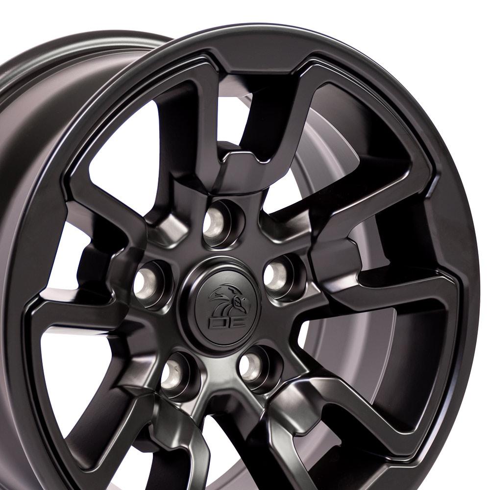 OE Wheels DG55 17x8 5x139.7 18et Satin Black Wheel