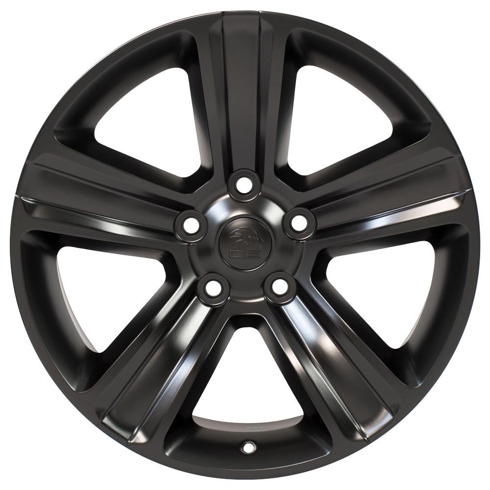 OE Wheels DG65 20x9 5x139.7 19et Satin Black Wheel - View 2