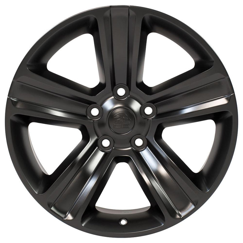 OE Wheels DG65 20x9 5x139.7 19et Satin Black Wheel - View 2