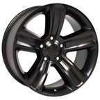 OE Wheels DG65 20x9 5x139.7 19et Satin Black Wheel - View 3