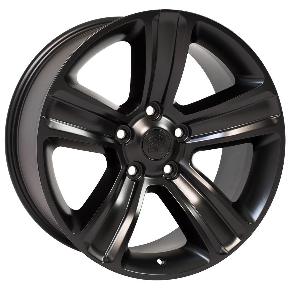 OE Wheels DG65 20x9 5x139.7 19et Satin Black Wheel - View 3