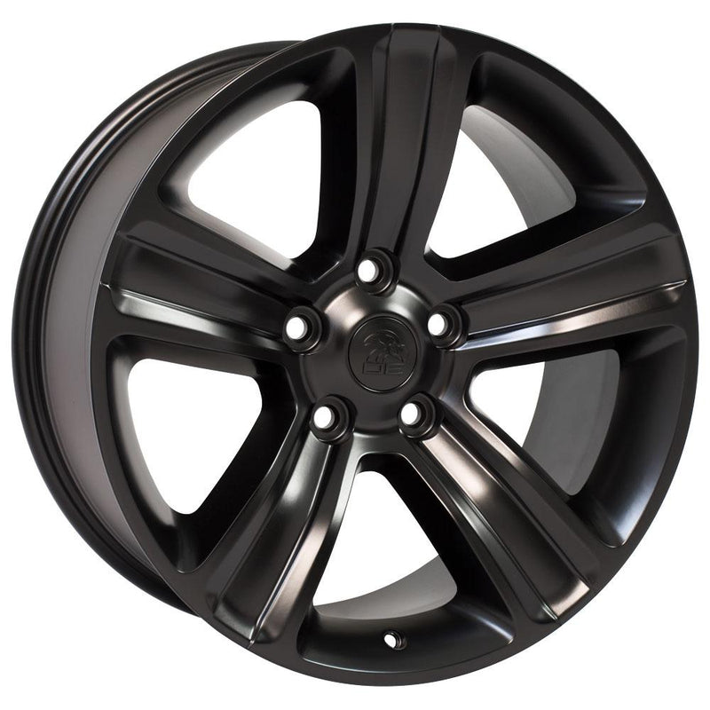 OE Wheels DG65 20x9 5x139.7 19et Satin Black Wheel - View 3