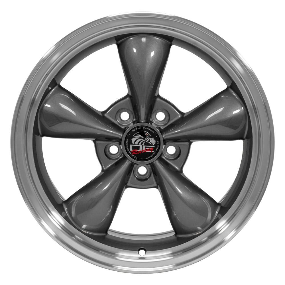OE Wheels FR01 17x9 5x114.3 24et Gloss Anthracite Machined Lip Wheel - View 2