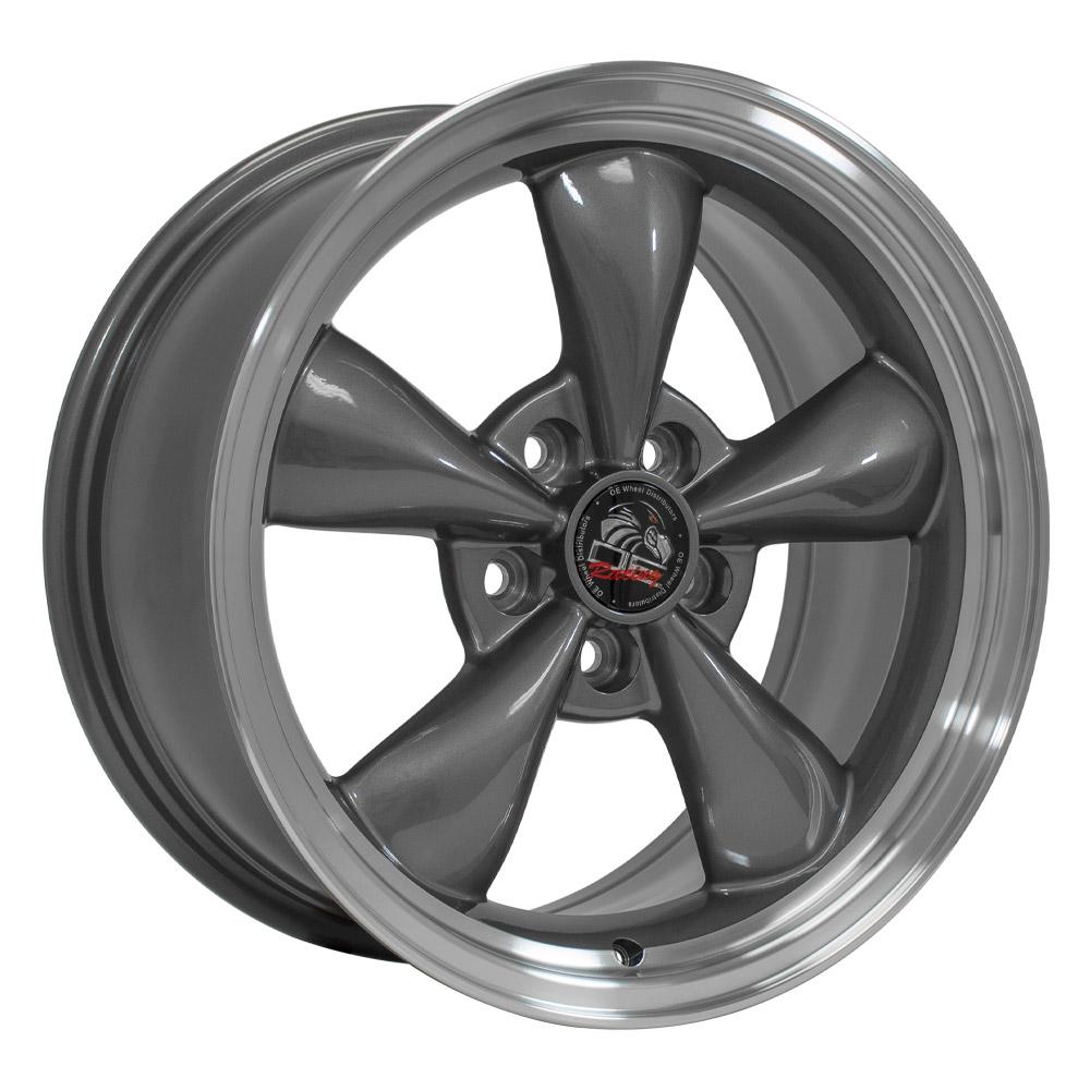 OE Wheels FR01 17x8 5x114.3 29.5et Gloss Anthracite Machined Lip Wheel - View 3
