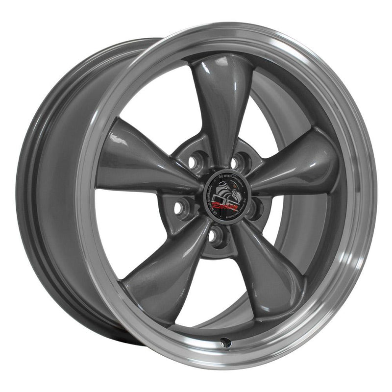 OE Wheels FR01 17x9 5x114.3 24et Gloss Anthracite Machined Lip Wheel - View 3