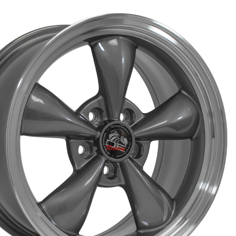 OE Wheels FR01 17x9 5x114.3 24et Gloss Anthracite Machined Lip Wheel