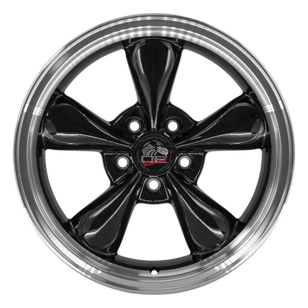 OE Wheels FR01 17x8 5x114.3 29.5et Gloss Black Machined Lip Wheel - View 2