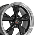 OE Wheels FR01 17x9 5x114.3 24et Gloss Black Machined Lip Wheel