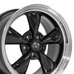 OE Wheels FR01 17x9 5x114.3 24et Gloss Black Machined Lip Wheel