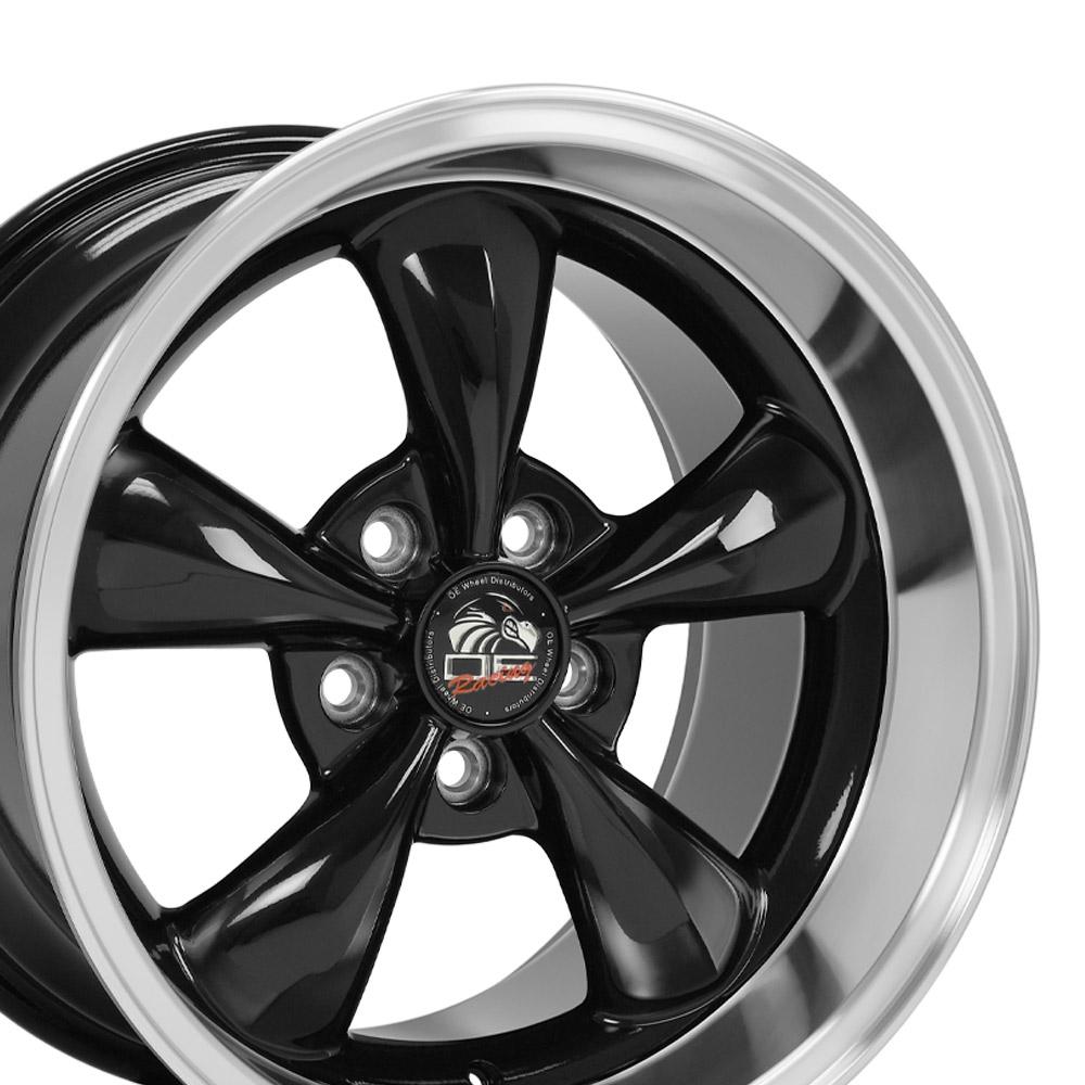 OE Wheels FR01 17x10.5 5x114.3 27et Gloss Black Machined Lip Wheel