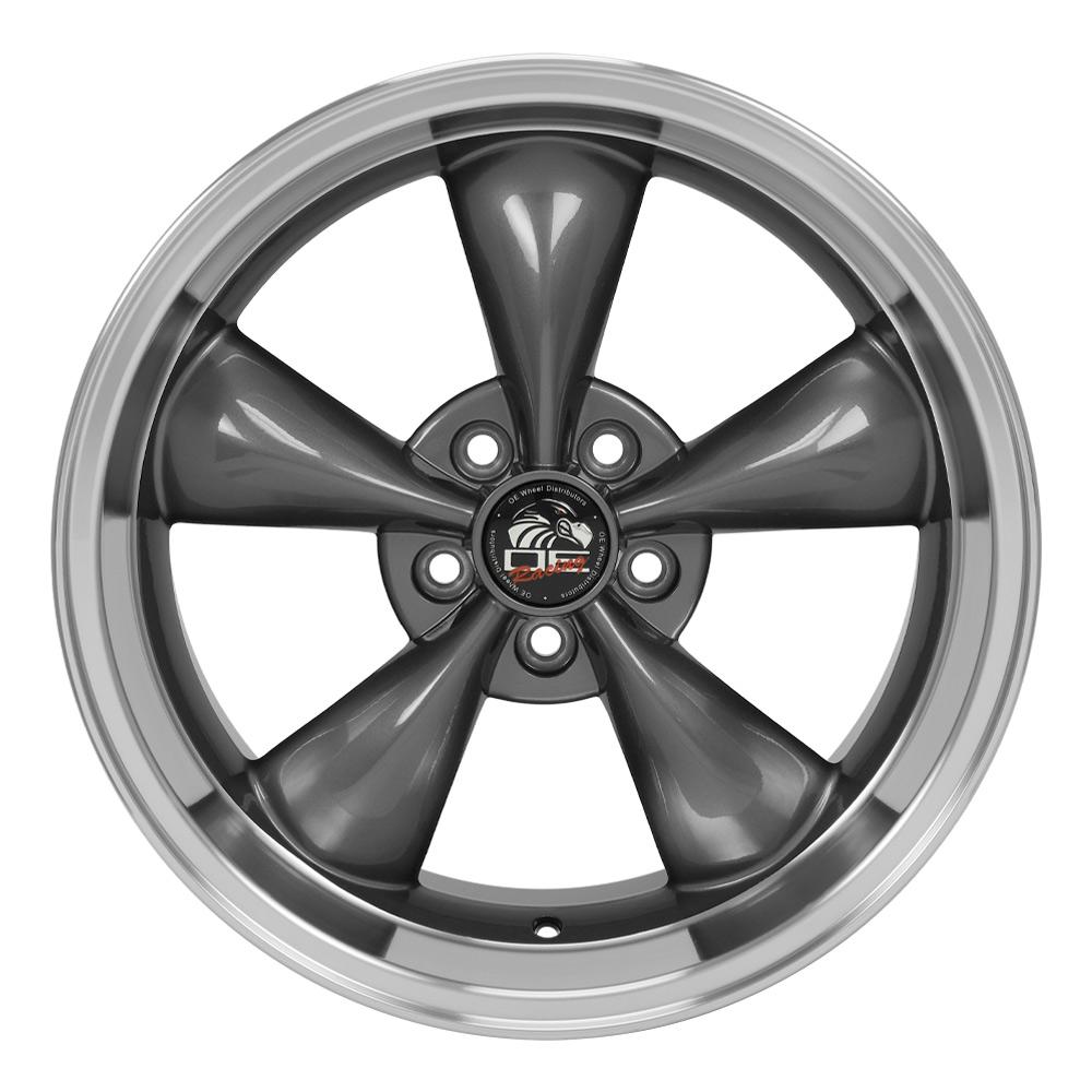 OE Wheels FR01 18x10 5x114.3 22et Gloss Anthracite Machined Lip Wheel - View 2