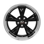OE Wheels FR01 18x10 5x114.3 22et Gloss Black Machined Lip Wheel - View 2