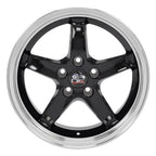 OE Wheels FR04B 17x9 5x114.3 24et Gloss Black Machined Lip Wheel - View 2