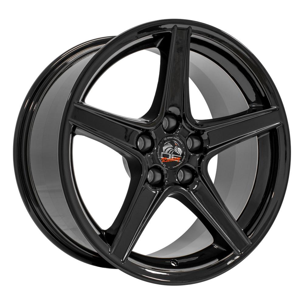OE Wheels FR06B 18x9 5x114.3 24et Gloss Black Wheel - View 3
