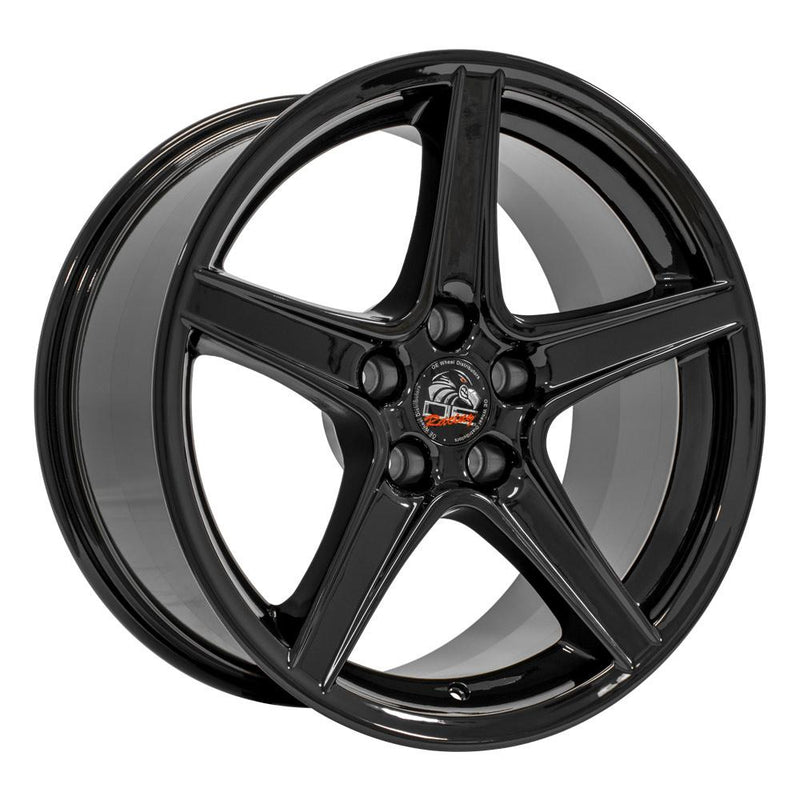 OE Wheels FR06B 18x9 5x114.3 24et Gloss Black Wheel - View 3